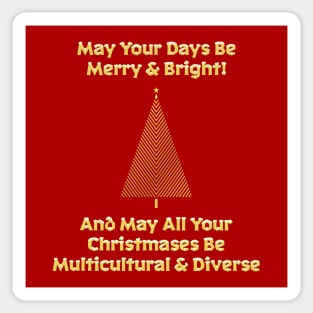 Multicultural & Diverse Christmas Sticker